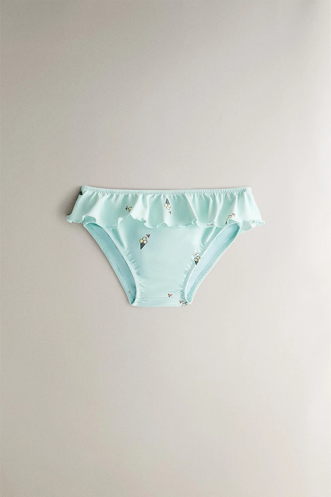 BAS DE MAILLOT BAIN PLAGE ENFANT VOLANT GLACES