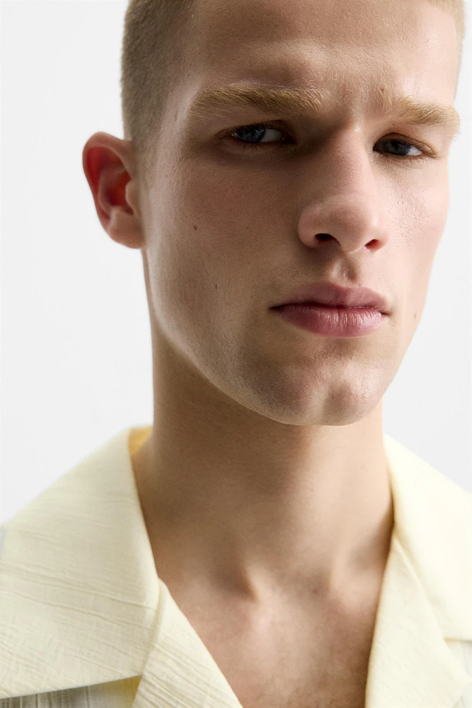 CHEMISE EN JACQUARD FROISSÉ