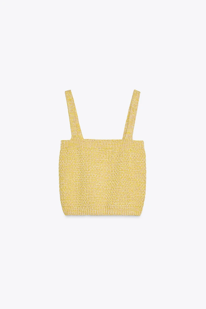 SHORT KNIT TOP