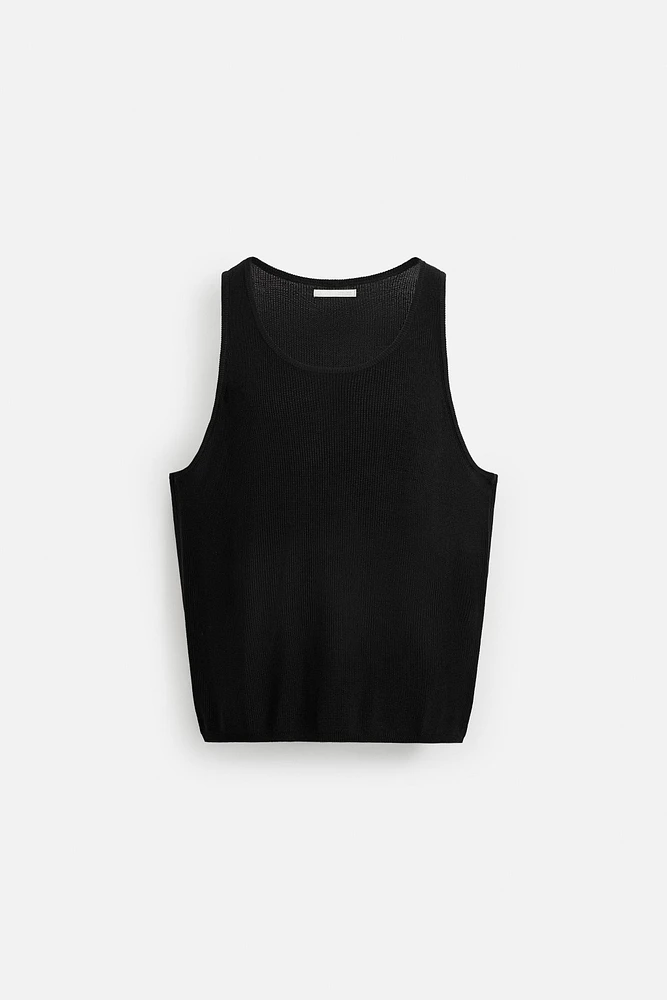 KNIT TANK TOP