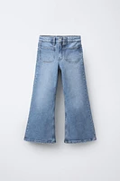 FLARED JEANS WITH POCKETS