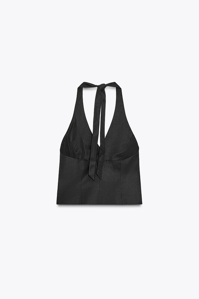 HALTER TIE TOP VEST