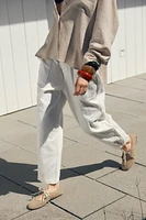 SNAP-BUTTON HEM JOGGER PANTS