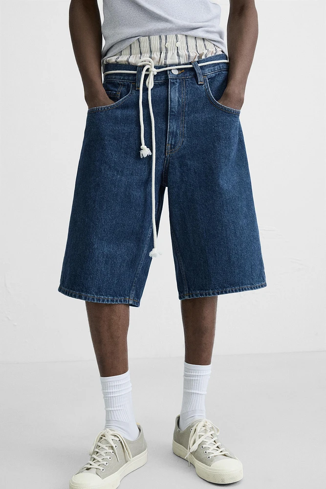 BERMUDA EN DENIM BAGGY FIT