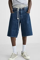 BERMUDA EN DENIM BAGGY FIT