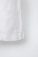 CHEMISE UNIE 100 % LIN