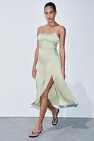 SATIN SLIP DRESS