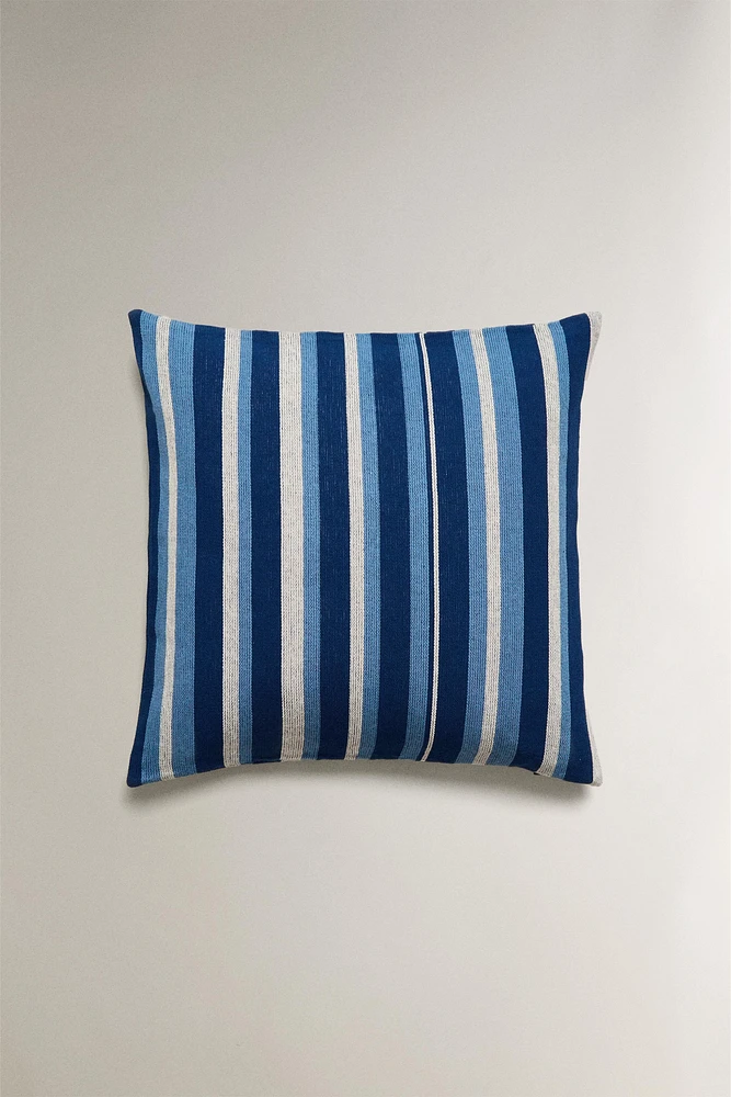 STRIPED THROW PILLOW COVER