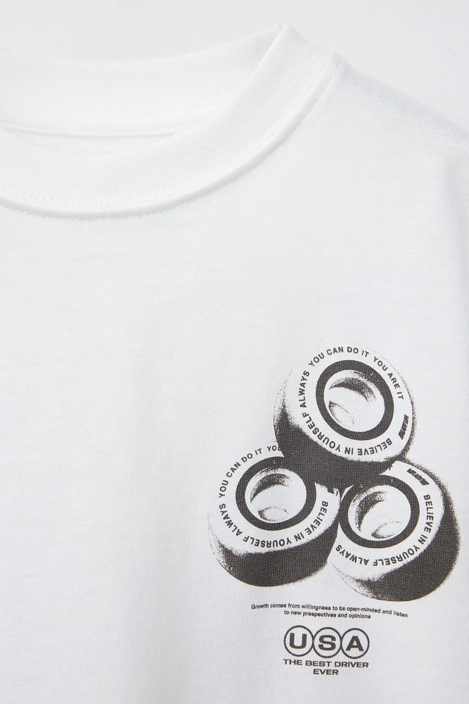 T-SHIRT À IMPRIMÉ SKATE