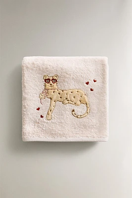 SERVIETTE DE BAIN ENFANT GUÉPARD