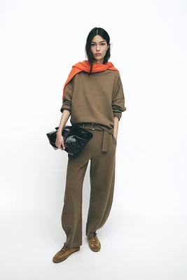 PANTALON SOFT BALLOON AVEC CEINTURE