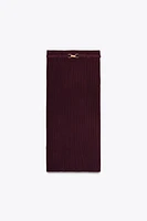 RIBBED KNIT SKIRT