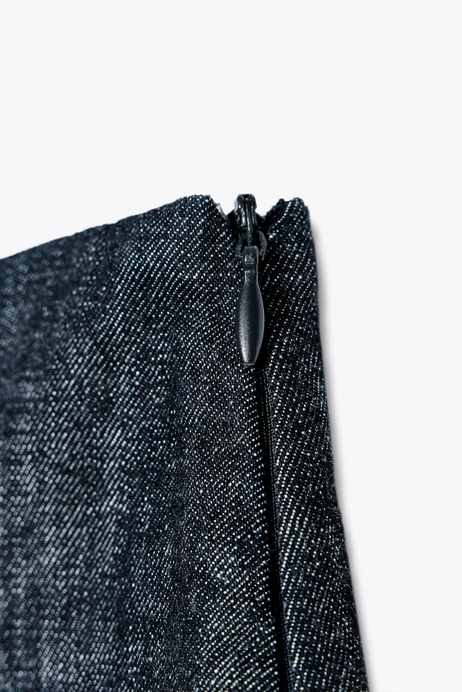 Z1975 MINI DENIM SKORT WITH SLIT