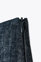 Z1975 MINI DENIM SKORT WITH SLIT