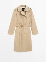 Classic water-repellent trench coat