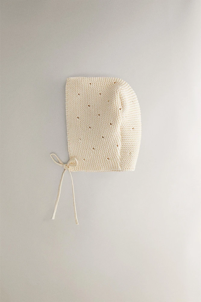 CHILDREN’S CHUNKY KNIT BONNET