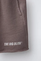 LOGO PLUSH SHORTS