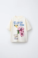 FLOWER PRINT T-SHIRT
