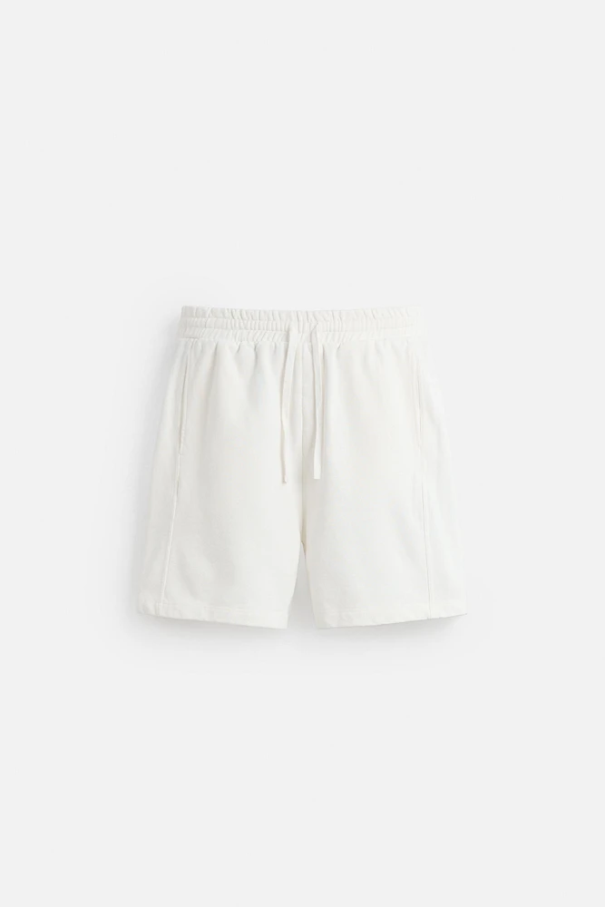 BERMUDA DE JOGGING DÉLAVÉ RELAXED FIT