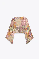PRINTED CROP TOP