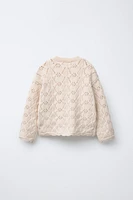FLORAL KNIT SWEATER