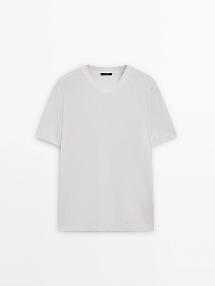 T-shirt léger en lin mélangé