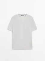 T-shirt léger en lin mélangé