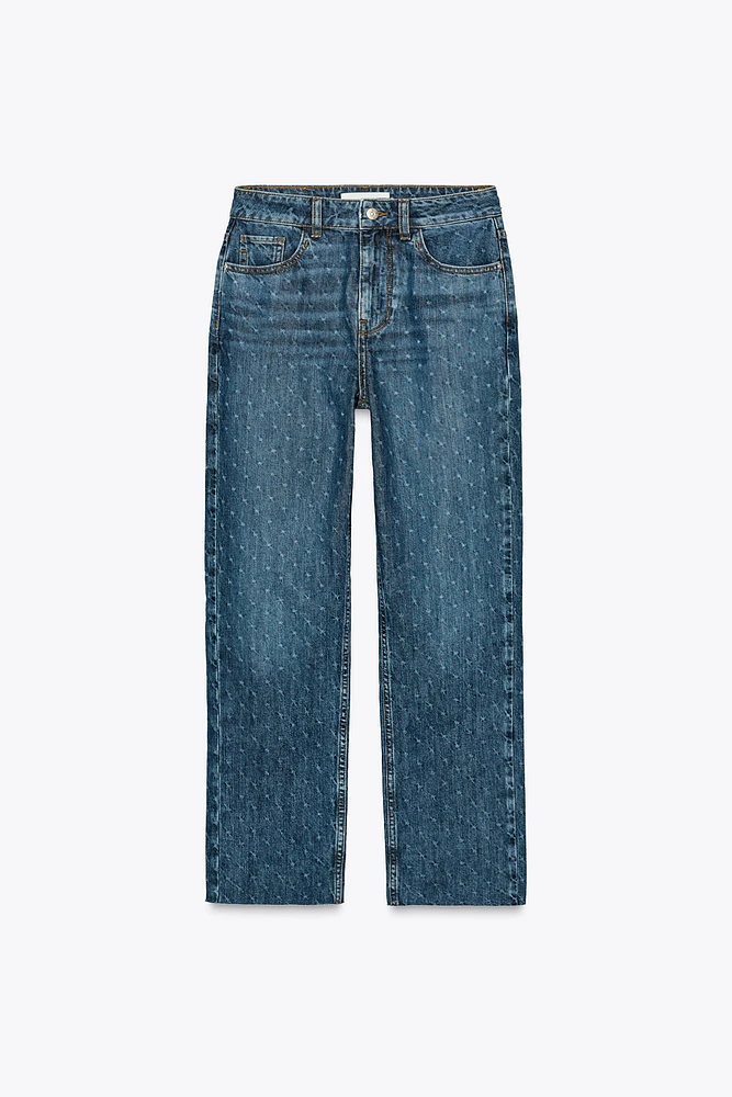 Z1975 HIGH-WAISTED STRAIGHT ANKLE JEANS