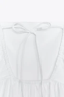 POPLIN PANEL MIDI DRESS