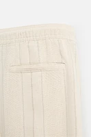 JACQUARD STRIPED PANTS