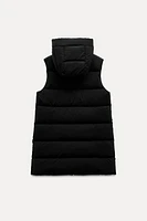 GILET LONG SANS MANCHES MATELASSÉ