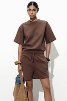 SHORT SLEEVE INTERLOCK SWEATSHIRT