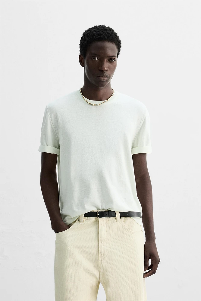 LIGHTWEIGHT KNIT T-SHIRT