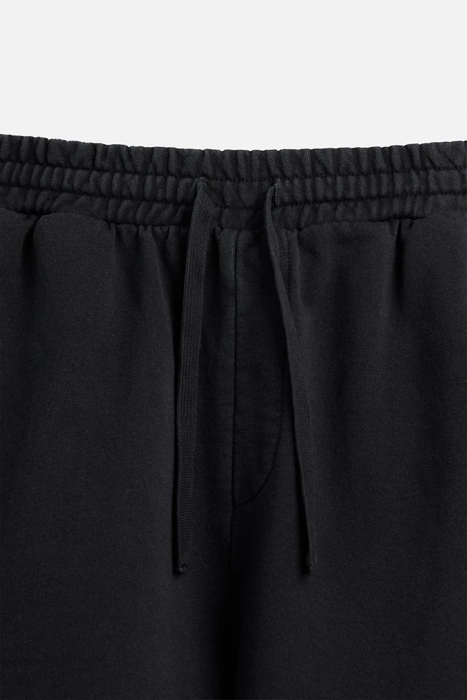 RELAXED FIT WASHED JOGGER SHORTS
