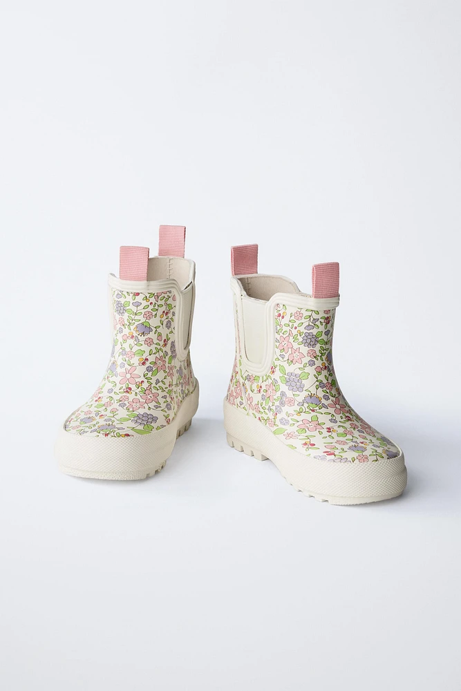 FLORAL RAIN BOOTS