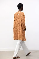 MANTEAU OUVERT EN MACRAMÉ