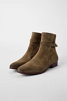 BOTTES EN CUIR À BOUCLE BOBBY GILLESPIE X ZARA
