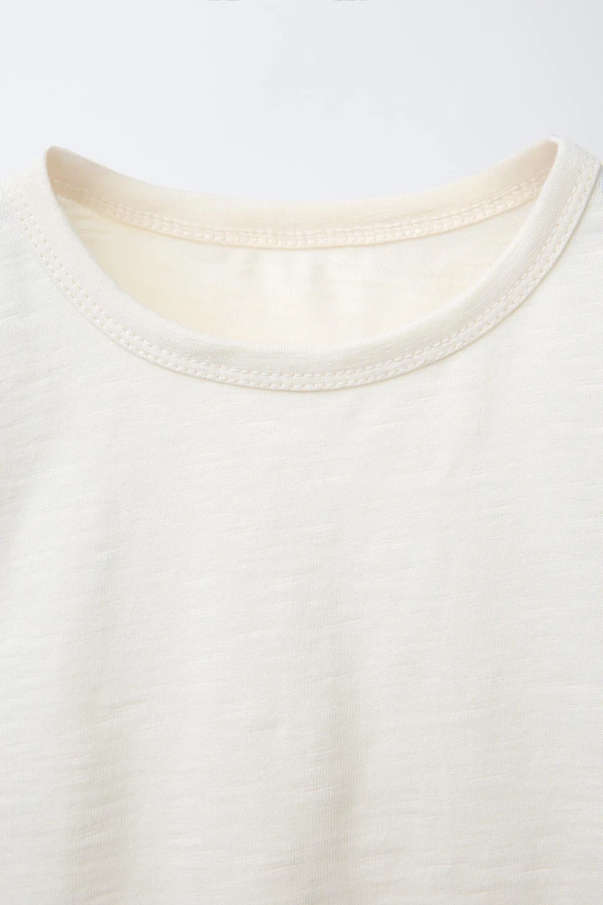SLUB PLAIN T-SHIRT