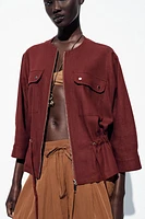 LINEN SAFARI JACKET
