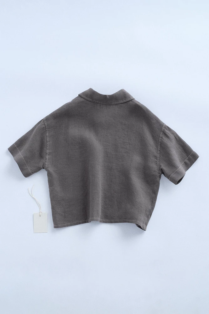 ZARA TIMELESS - LINEN SHIRT WITH POCKET