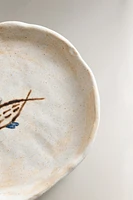 STONEWARE FISH TRAY