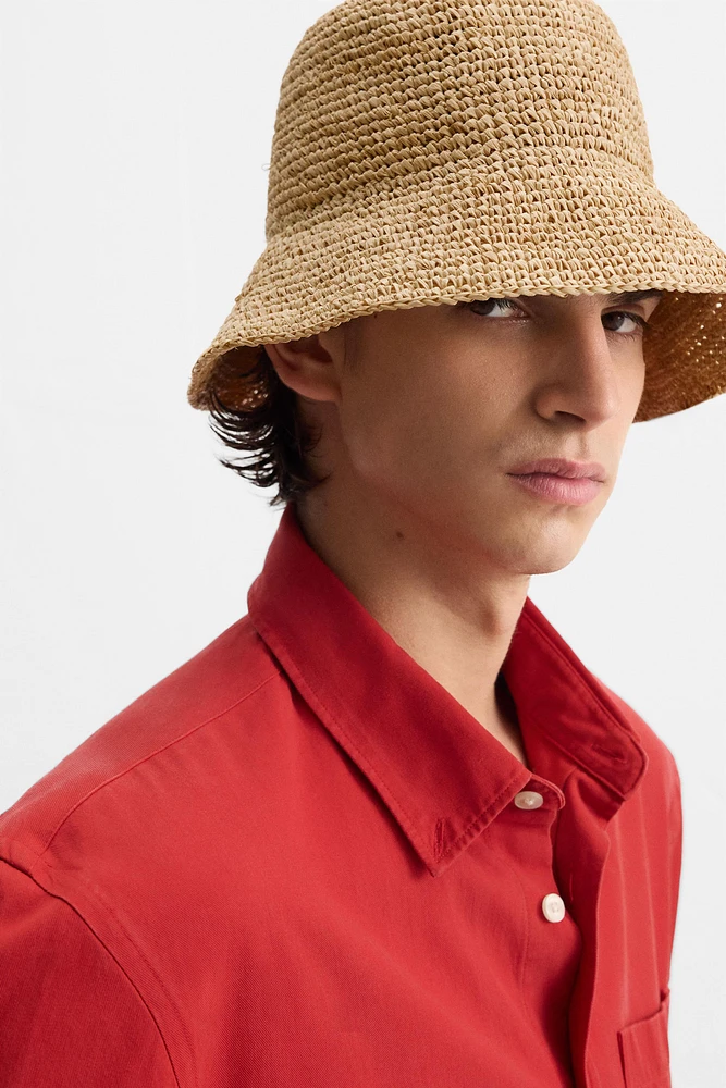 RAFFIA BUCKET HAT