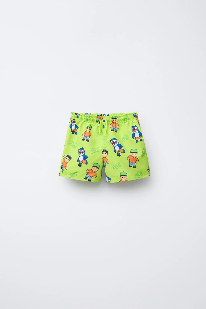 6-14 YEARS/ STUMBLE GUYS ™ © SCOPELY SWIM SHORTS