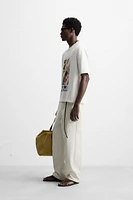 CONTRAST PRINT T-SHIRT
