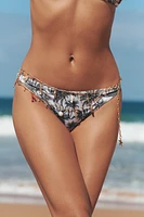 PALM TREE PRINT BIKINI BOTTOMS
