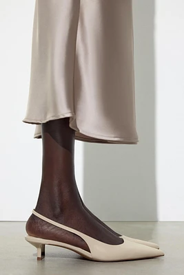 SLINGBACK KITTEN HEELS