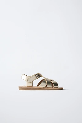 METALLIC SANDALS