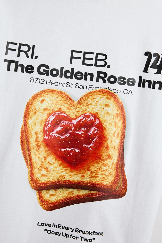 LIMITED EDITION TOAST PRINT T-SHIRT