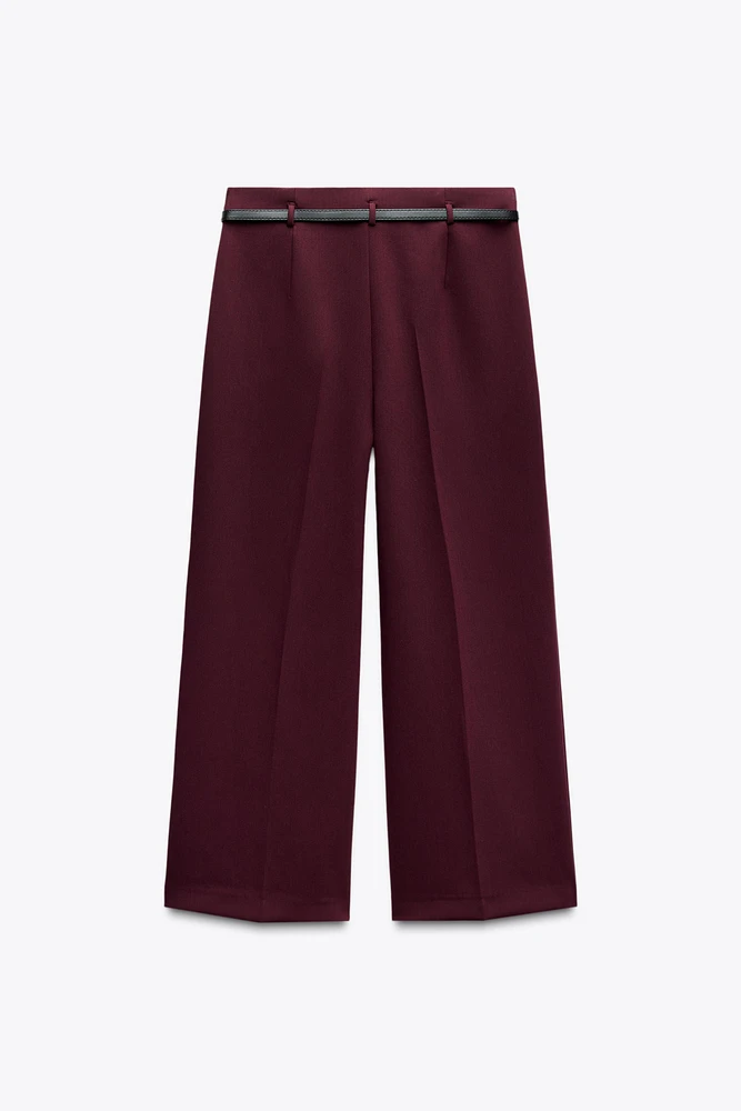 BELTED CULOTTE PANTS ZW COLLECTION
