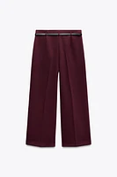 BELTED CULOTTE PANTS ZW COLLECTION